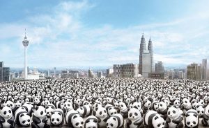 Именно так выглядит захват 1600 пандами крупнейших городов