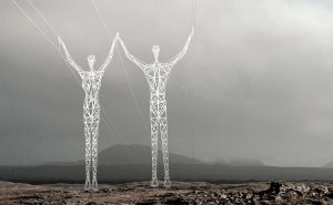 Пилоны электроэнергии как новый инструмент искусства