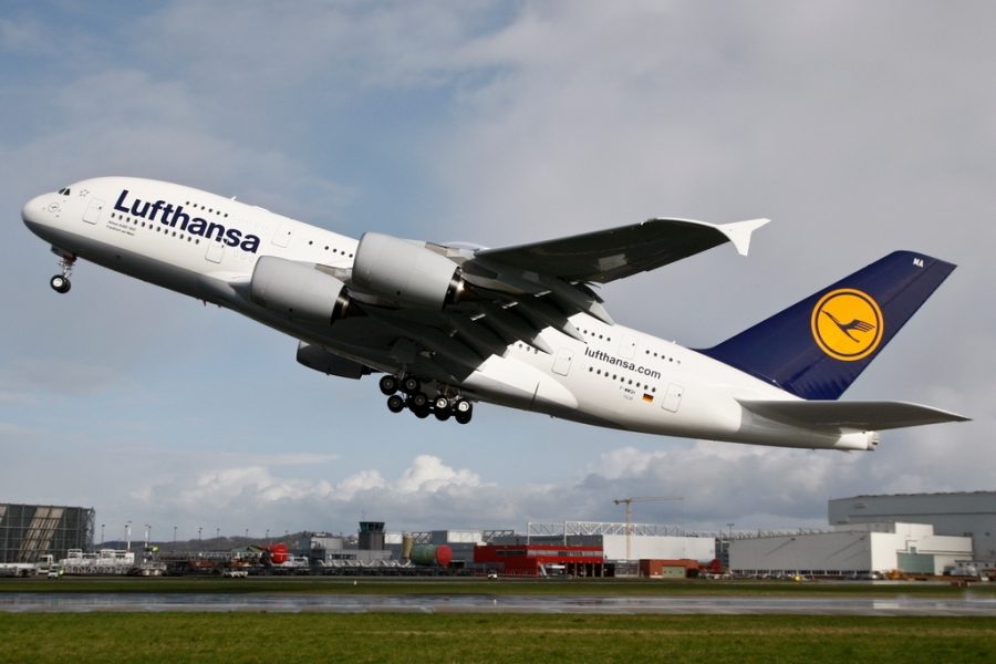 Airbus A380 авиакомпании Lufthansa