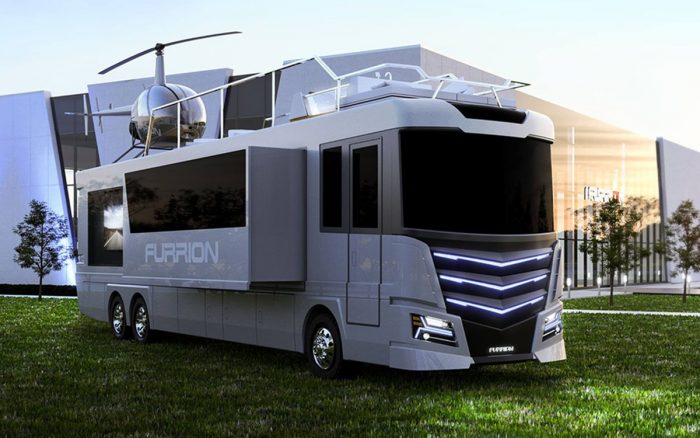 Elysium RV — роскошный дом на колесах с вертолетной площадкой за 2,5 млн долларов