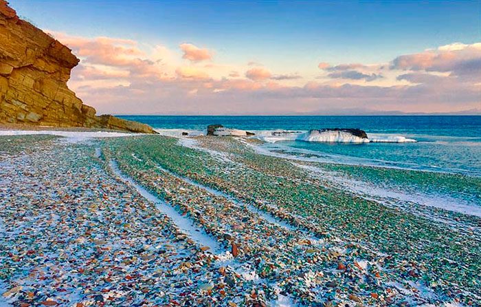 Пляж Стеклянной бухты в Уссурийском заливе