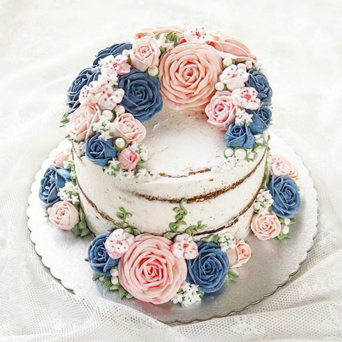 красивый торт цветы
