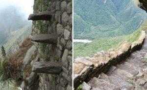 Лестница смерти в Мачу-Пикчу